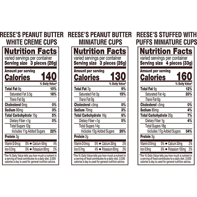 REESE'S Miniatures Chocolate and White Creme Peanut Butter Assortment Cups, Individually Wrapped, Bulk Candy Bag (52.1 oz.)
