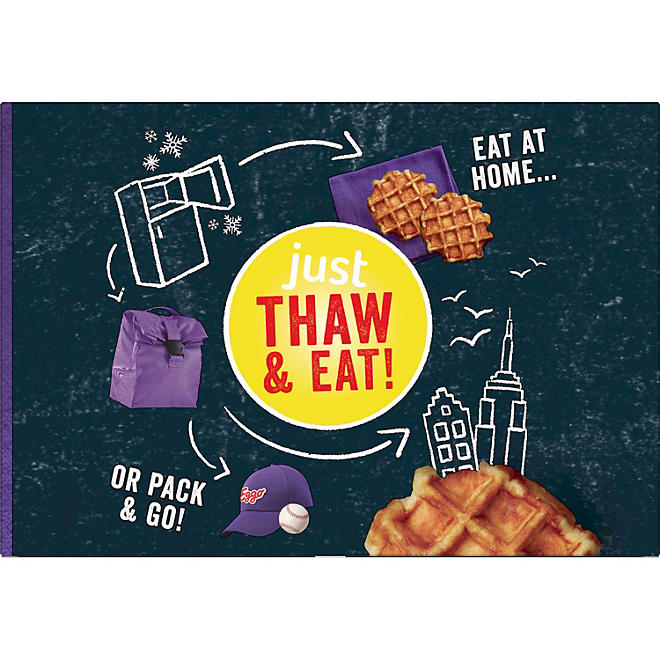 Kellogg's Eggo Waffles, Liege-Style Buttery Maple (12 ct.)