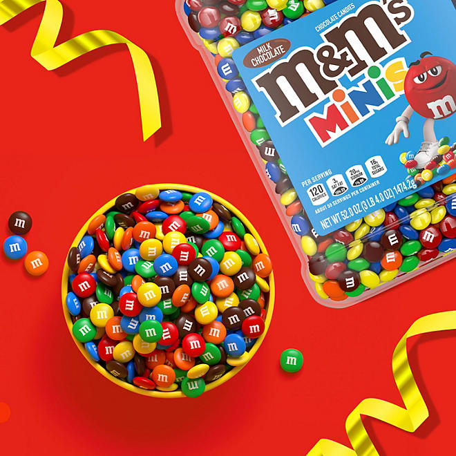 M&M’S Minis Milk Chocolate Candy Resealable Bulk Jar (52 oz.)