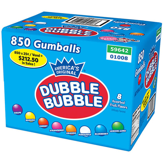 Dubble Bubble 24mm Gumballs Assorted Fruit (17.27lbs.)