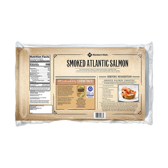 Member's Mark Cold Smoked Atlantic Salmon (1 lb.)