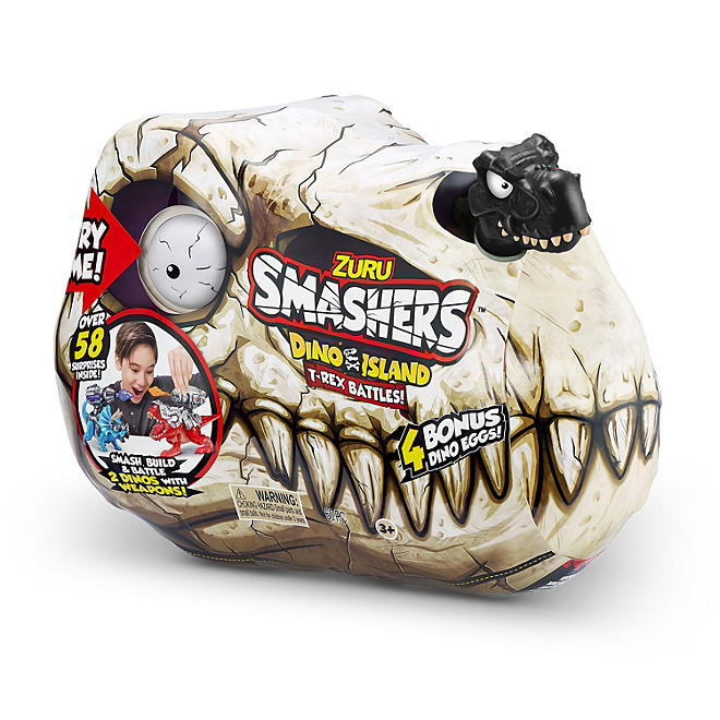 Zuru Smashers Dino Island T-Rex Skull Battles