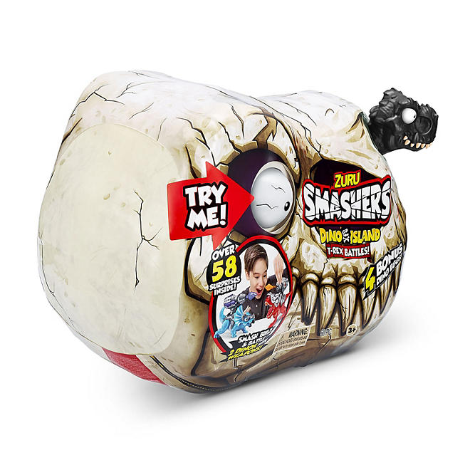 Zuru Smashers Dino Island T-Rex Skull Battles