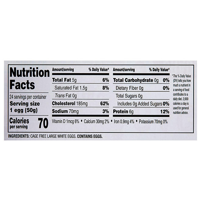 Member's Mark Cage Free Grade A Large White Eggs, 2 dozen