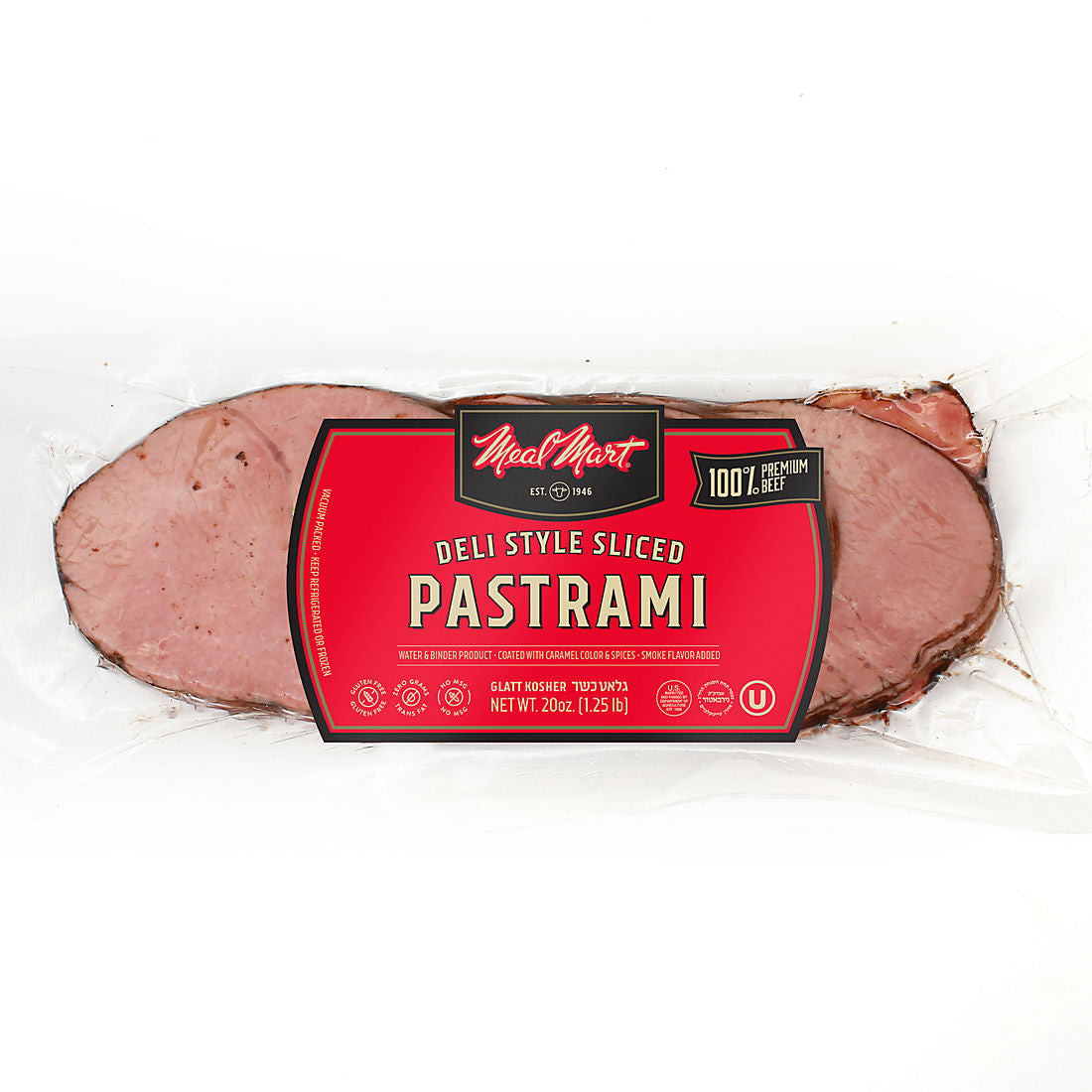 Meal Mart NY Deli Style Pastrami, 1.25 LBS.