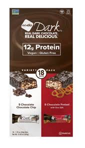Nugo Vegan Dark Chocolate Protein Bar, 12g Protein, Variety Pack, 18 ct