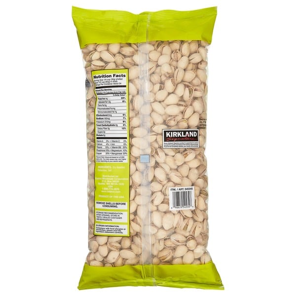 Kirkland Signature California In-Shell Pistachios, Roasted & Salted, 3 lbs