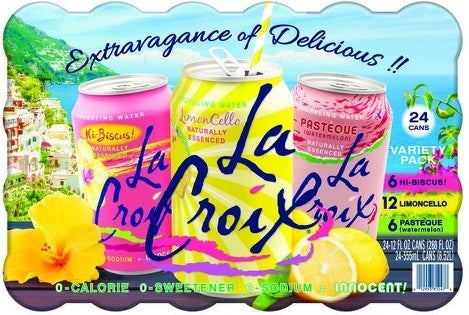 Lacroix Spring Variety Pack, 24 pack/ 12 oz.