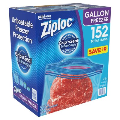 Ziploc Easy Open Tabs Freezer Gallon Bags (152 ct)