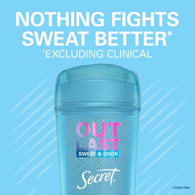 Secret Outlast Shower Fresh Clear Gel Deodorant (2.6 oz., 4 pk.)