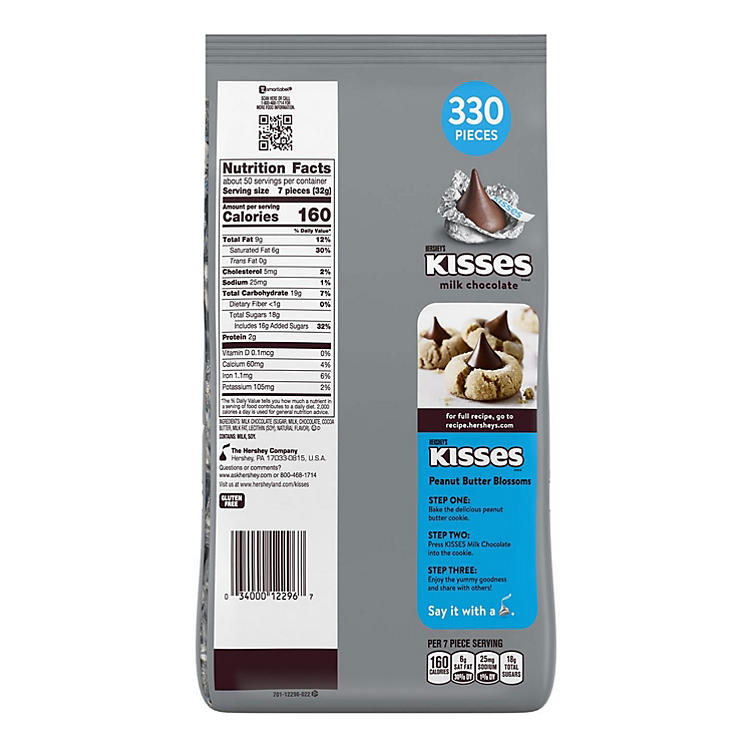KISSES Milk Chocolates (56 oz., 330 ct.)
