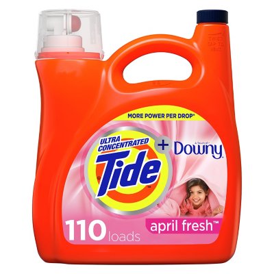 Tide Plus Downy April Fresh Scent Liquid Laundry Detergent (150 oz, 110 loads)