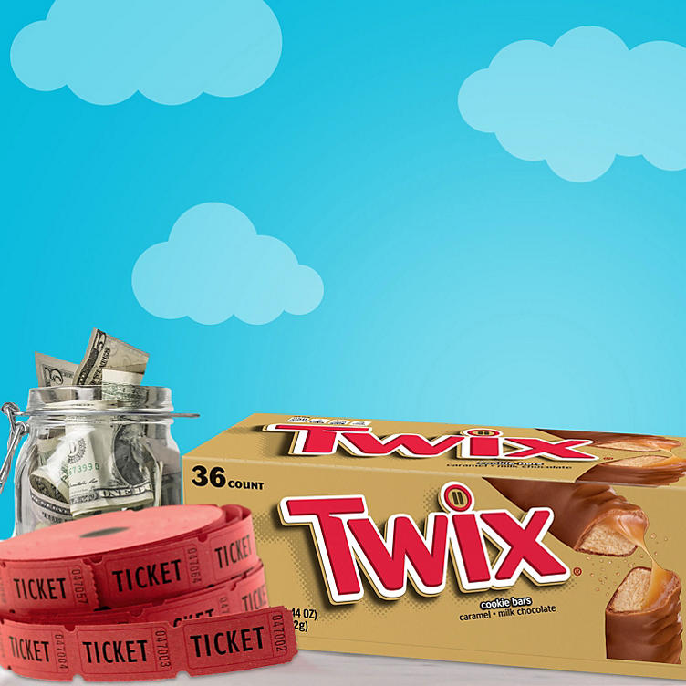 Twix Caramel Cookie Chocolate Candy Bars Bulk Pack (1.79 oz., 36 ct.)
