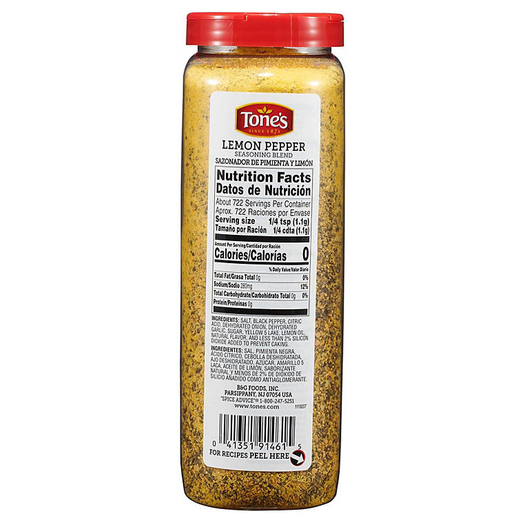 Tone's Lemon Pepper Seasoning (28 oz.)