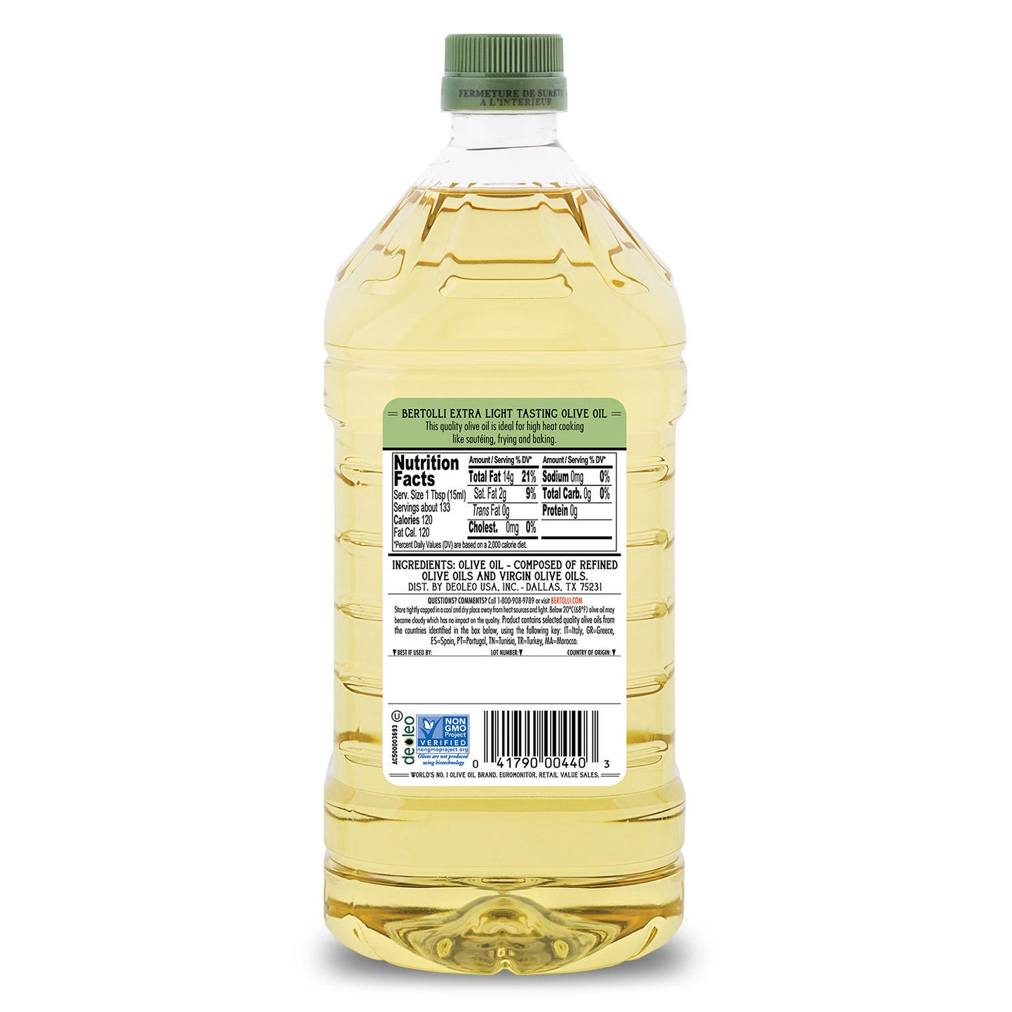 Bertolli Extra Light Olive Oil (2L bottle)