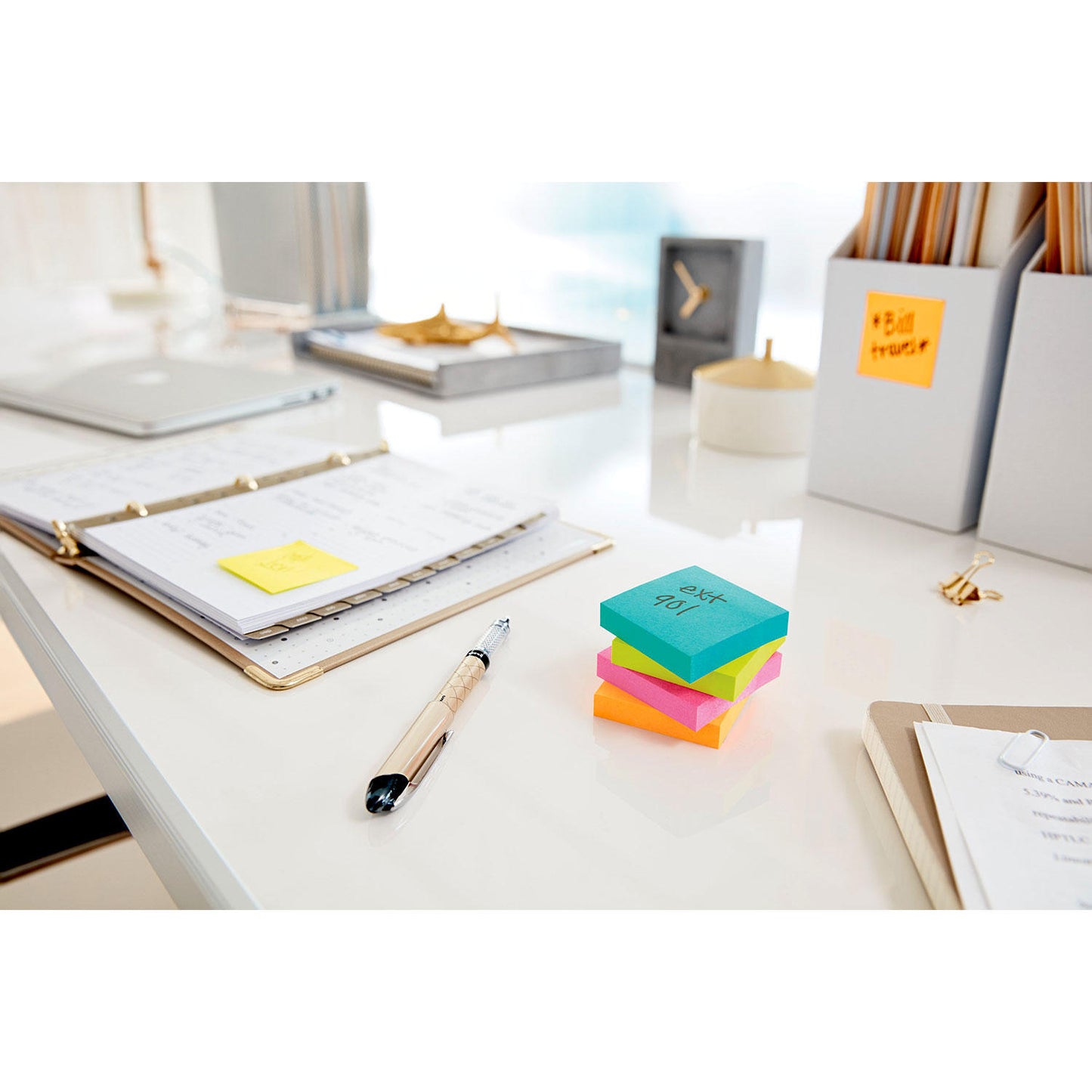 Post-it Notes Original Pads, 1.5" x 2", Jaipur Color Collection, 18 Pads, 1,800 Total Sheets