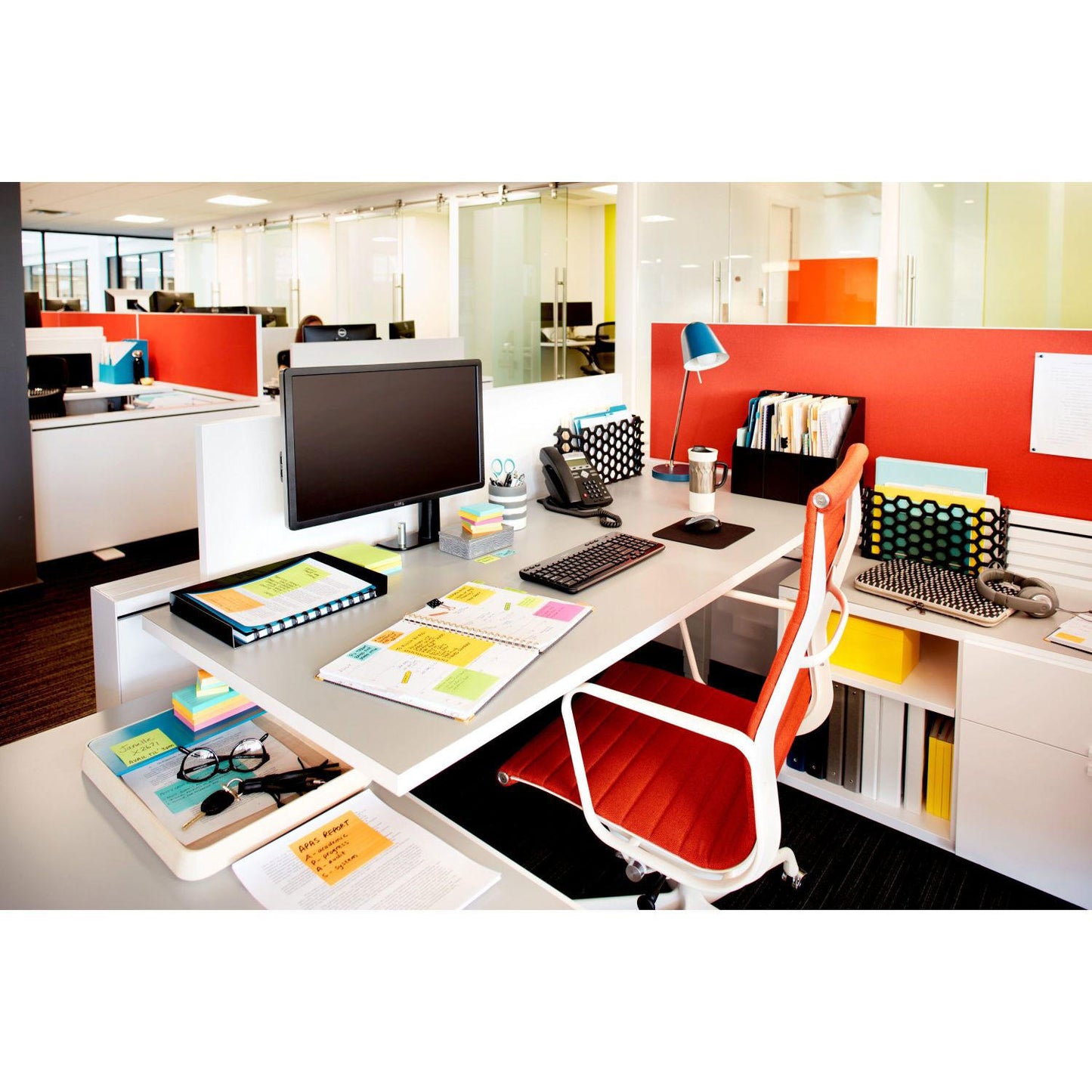 Post-it Notes Original Pads, 1.5" x 2", Jaipur Color Collection, 18 Pads, 1,800 Total Sheets