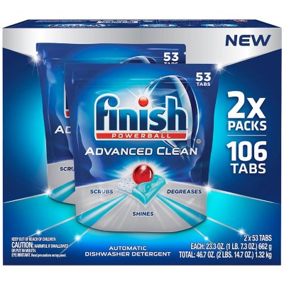 Finish Advanced Clean Dishwasher Detergent Tabs (100 ct.)