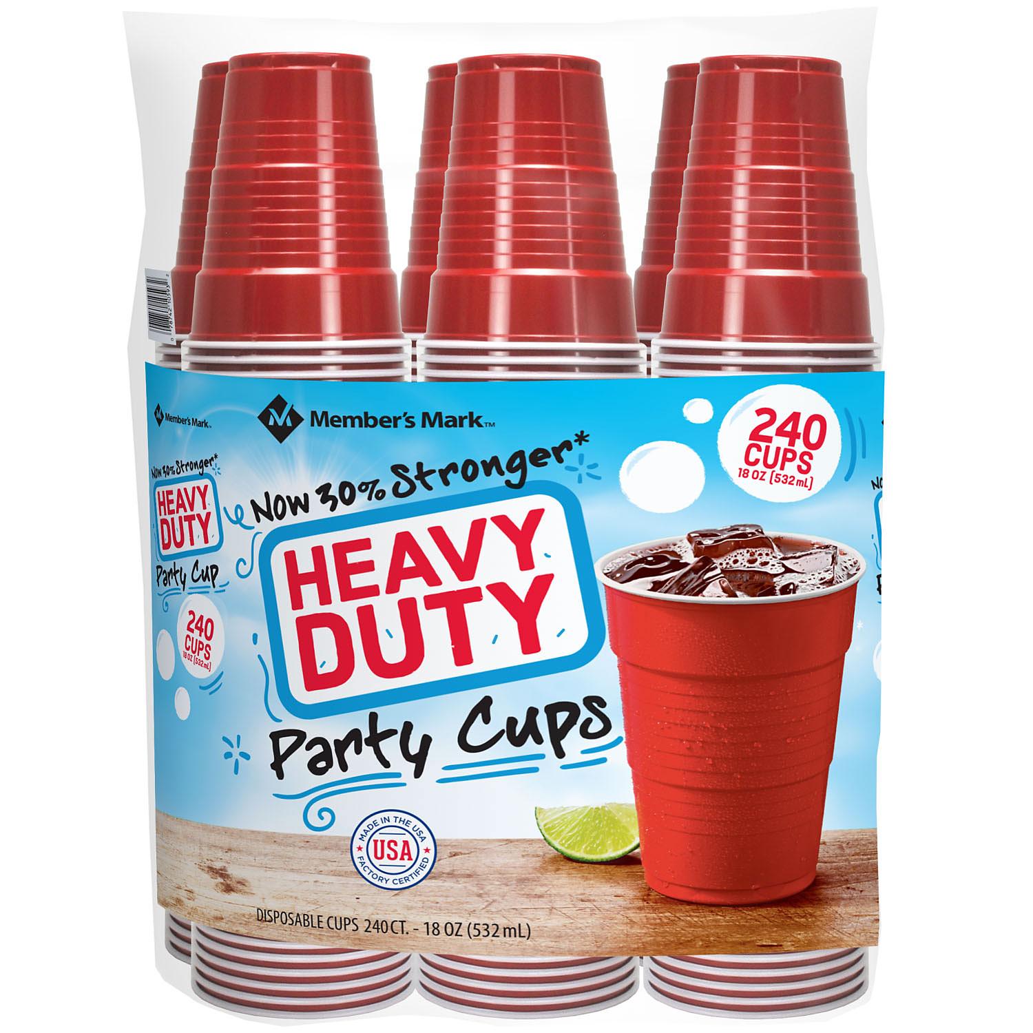 Member's Mark Premium Quality Holiday Plastic Cups (18 oz., 180 ct.)