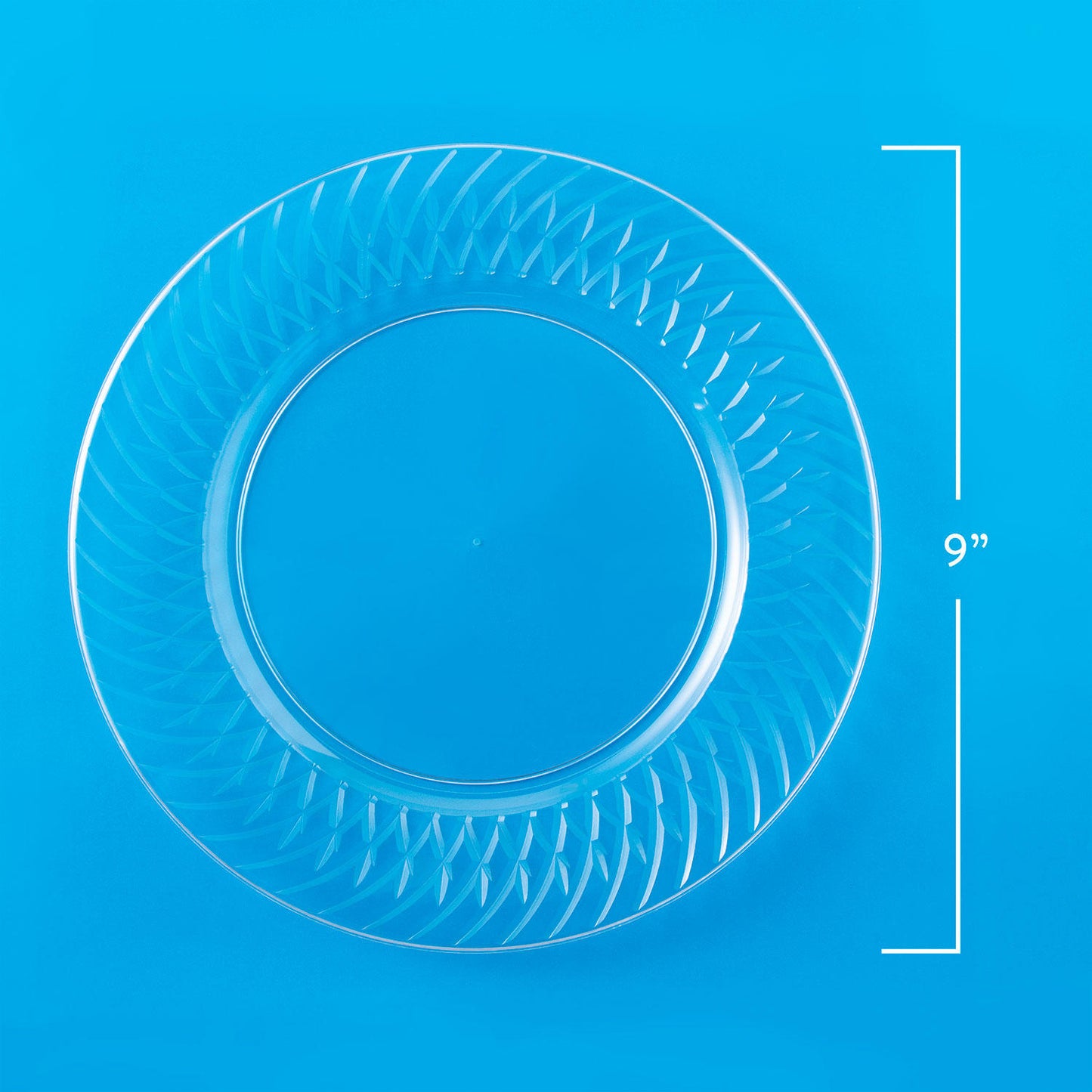 Member's Mark Clear Plastic Plates, 9" (45 ct.)