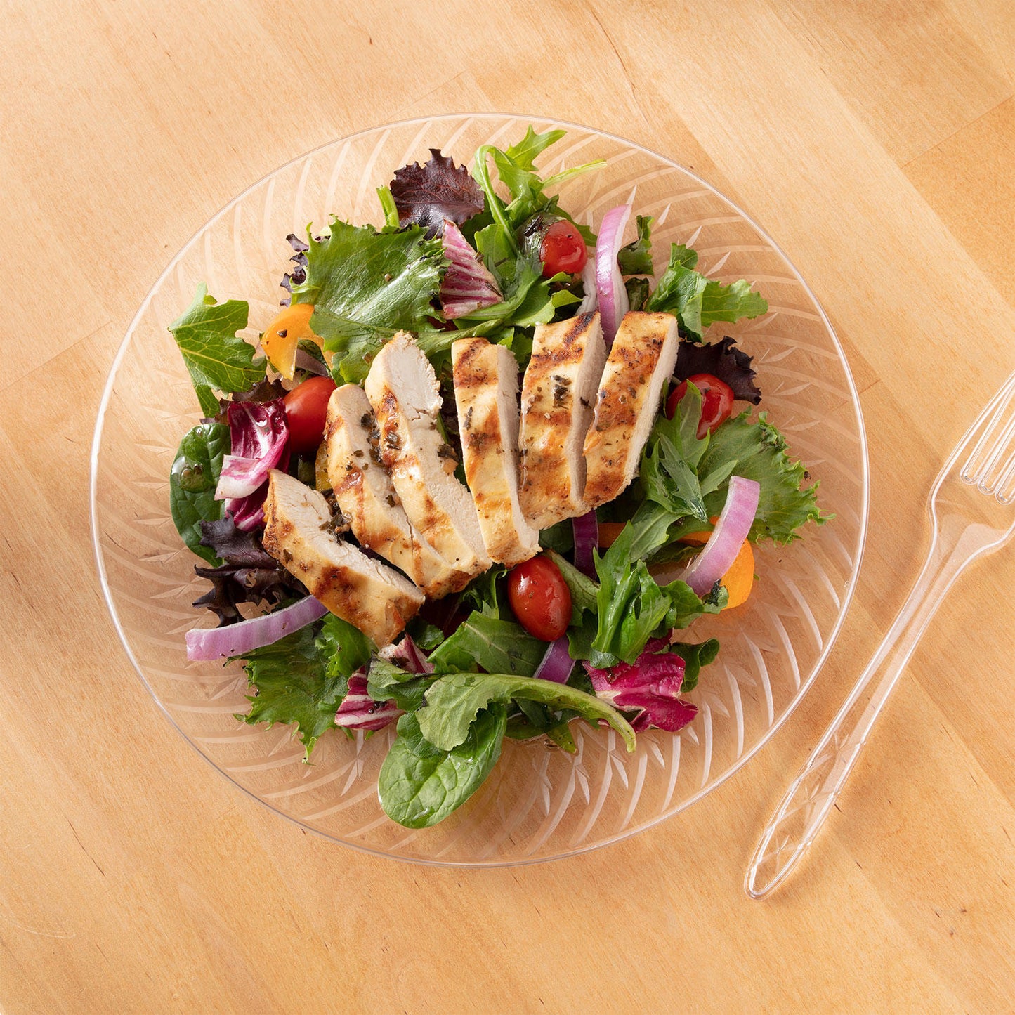 Member's Mark Clear Plastic Plates, 9" (45 ct.)