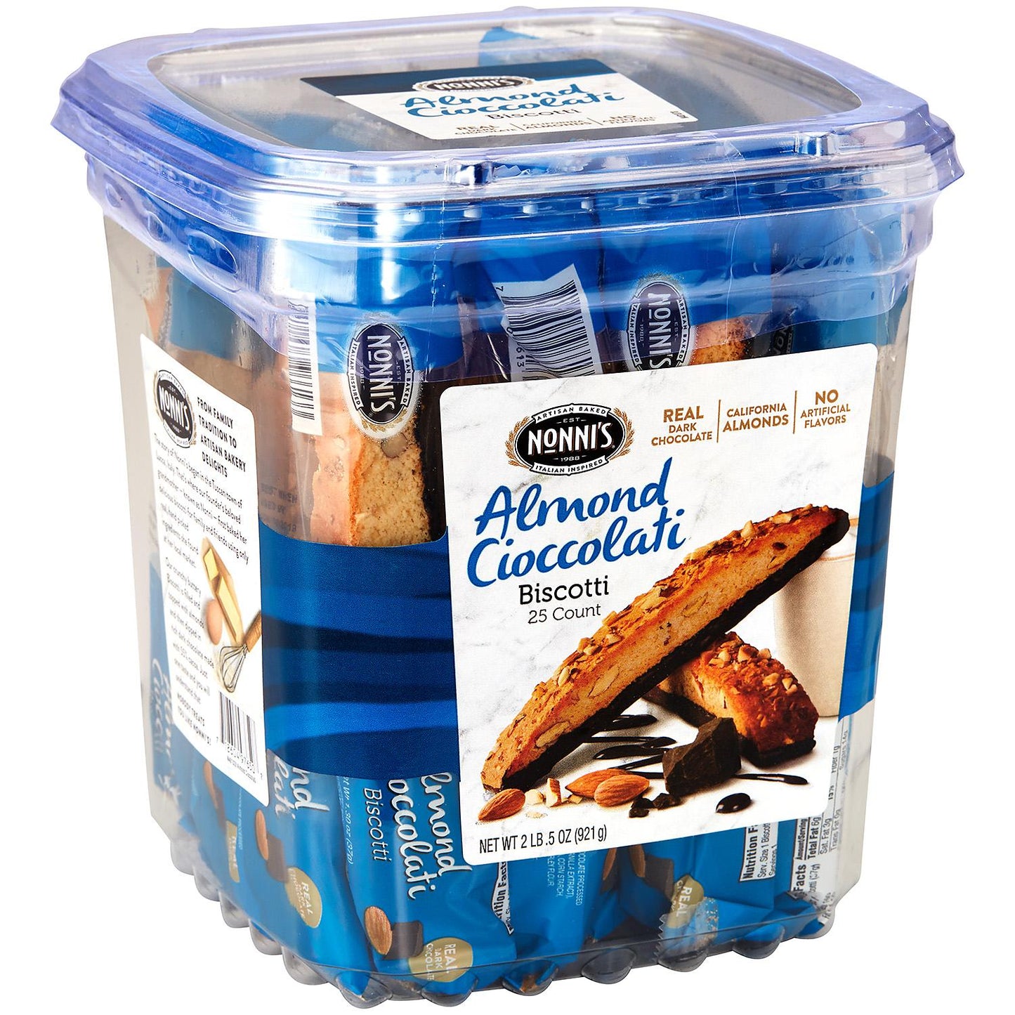 Nonni's Almond Chocolate Biscotti (31.2 oz., 24 ct.)