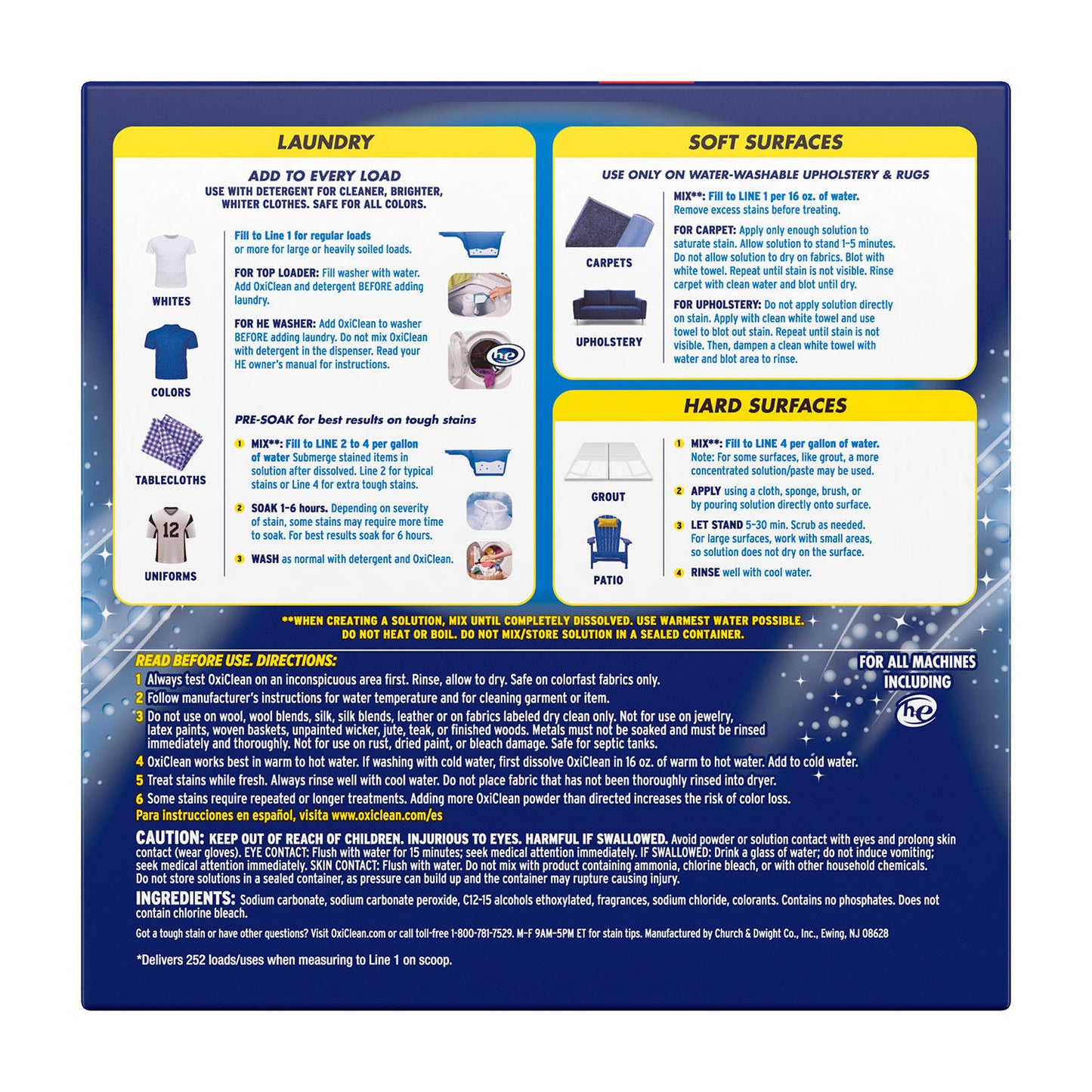 OxiClean Max Efficiency Stain Remover (252 loads)