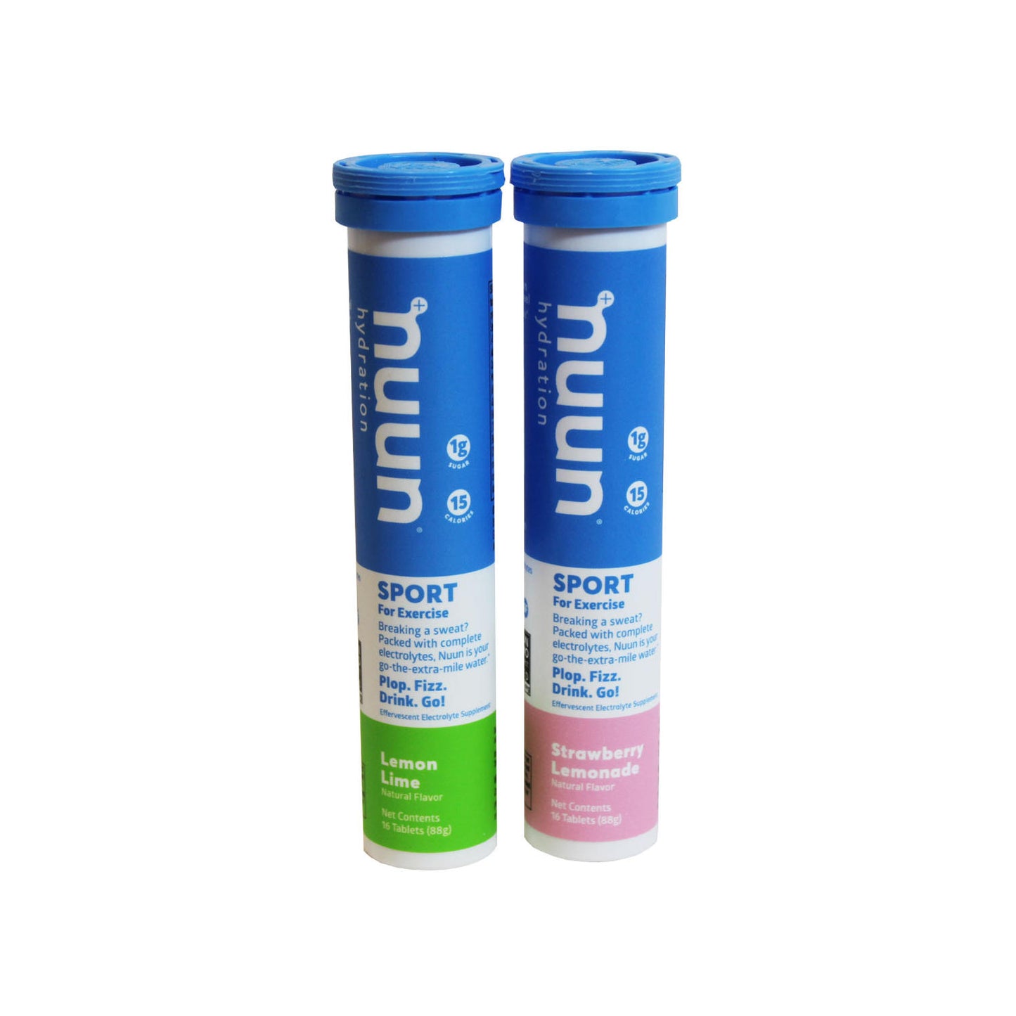 Nuun Sport Electrolyte Drink Tablets, Hydration Supplement, Lemon Lime and Strawberry Lemonade (16 ct., 2pk.)