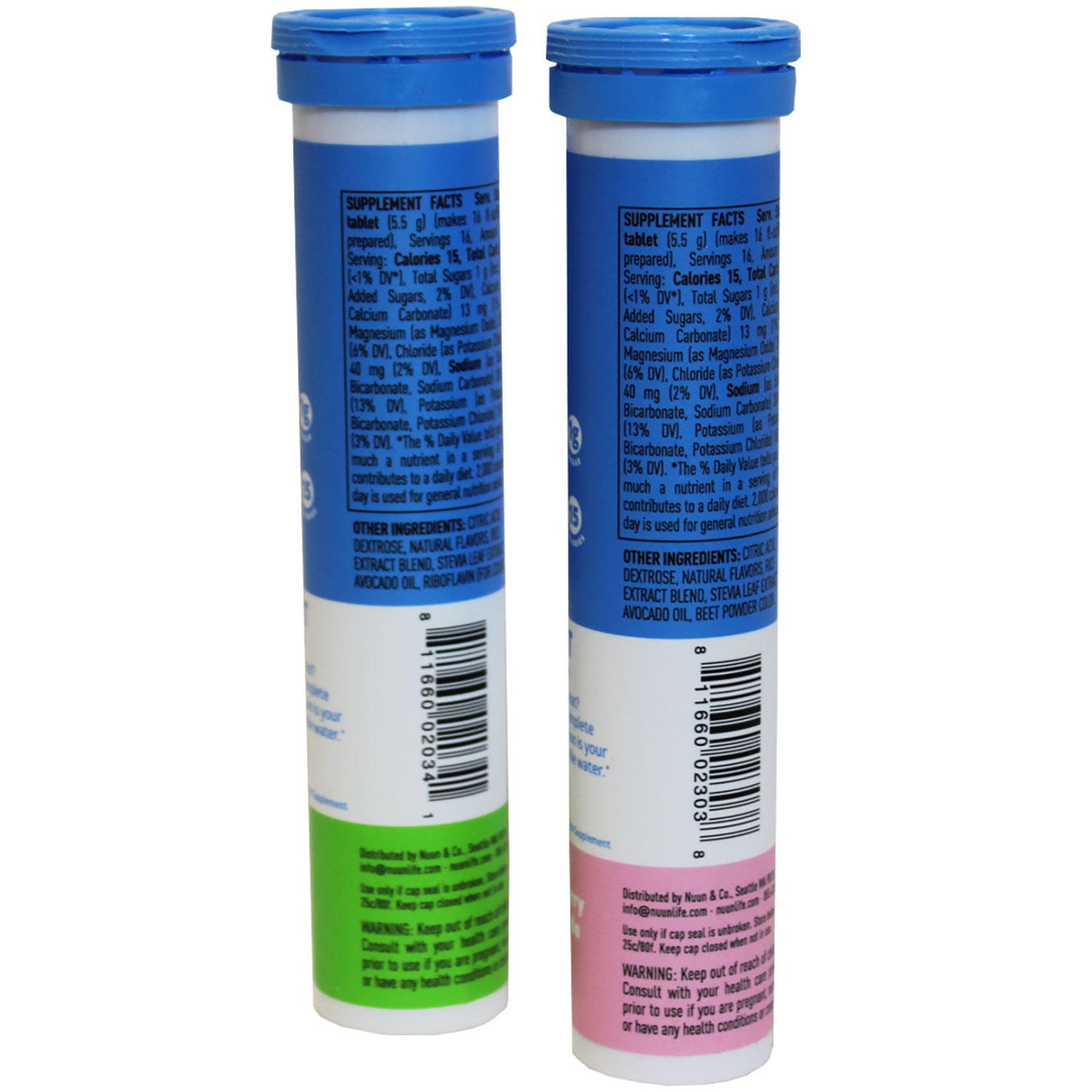 Nuun Sport Electrolyte Drink Tablets, Hydration Supplement, Lemon Lime and Strawberry Lemonade (16 ct., 2pk.)
