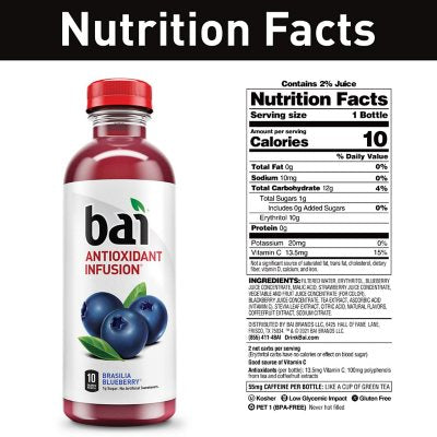 Bai Hillside Variety Pack (18 fl. oz., 15 pk.)