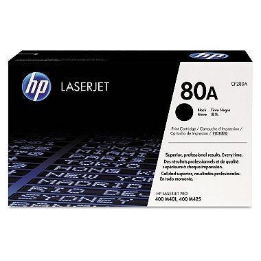HP 80 Original Laser Jet Toner Cartridge, Black, Select Type