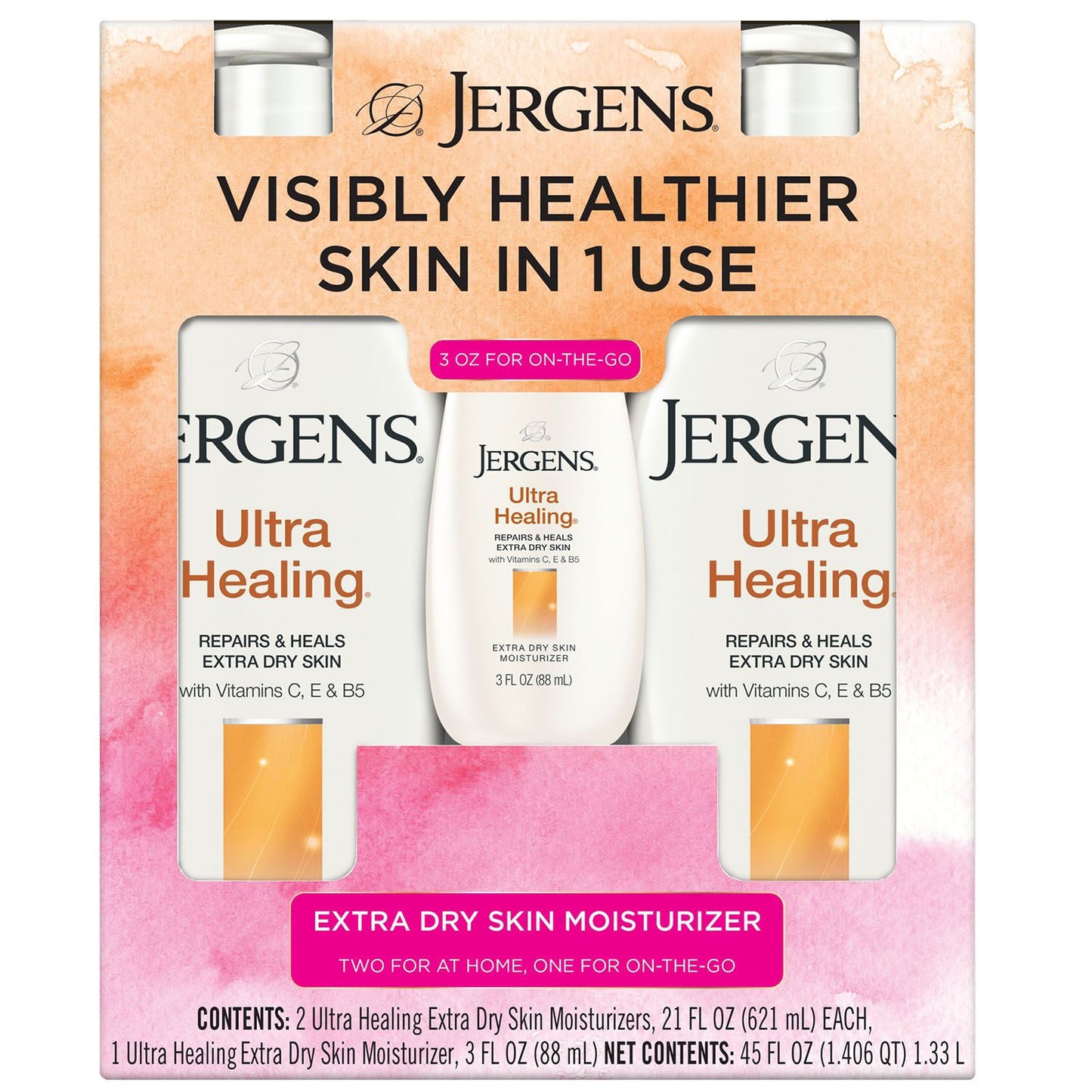 Jergens Ultra Healing Extra Dry Skin Moisturizer (21 fl. oz., 2 pk. + 3 fl. oz.)