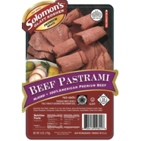 Solomon's Glatt Kosher Sliced Pastrami 24 oz. (1.5 lbs)