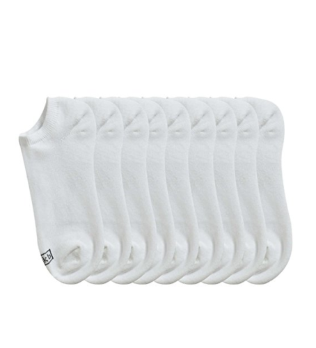 K. Bell Ladies' No Show Sock, 10-pair, Black