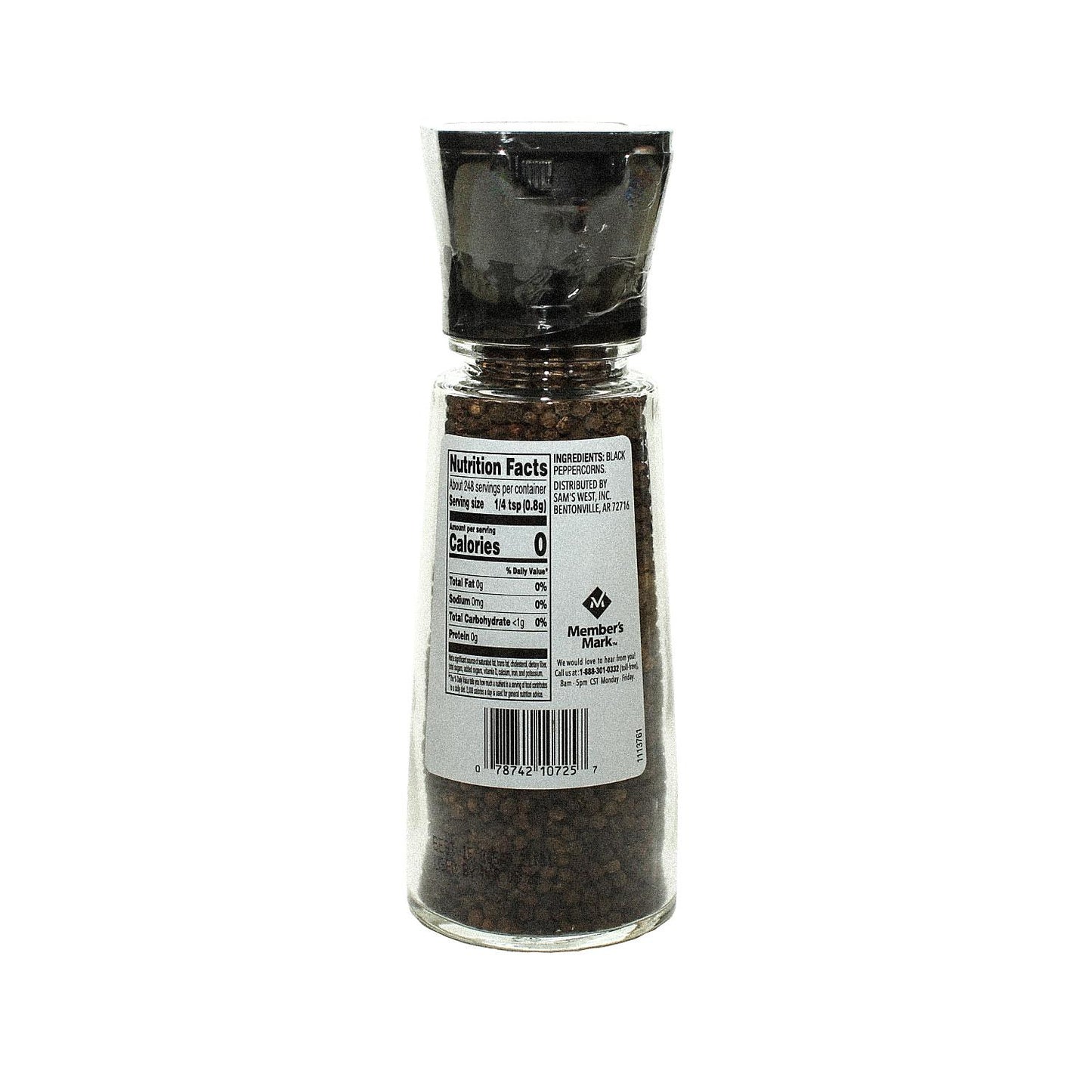 Member's Mark Whole Black Pepper Grinder (7 oz.)