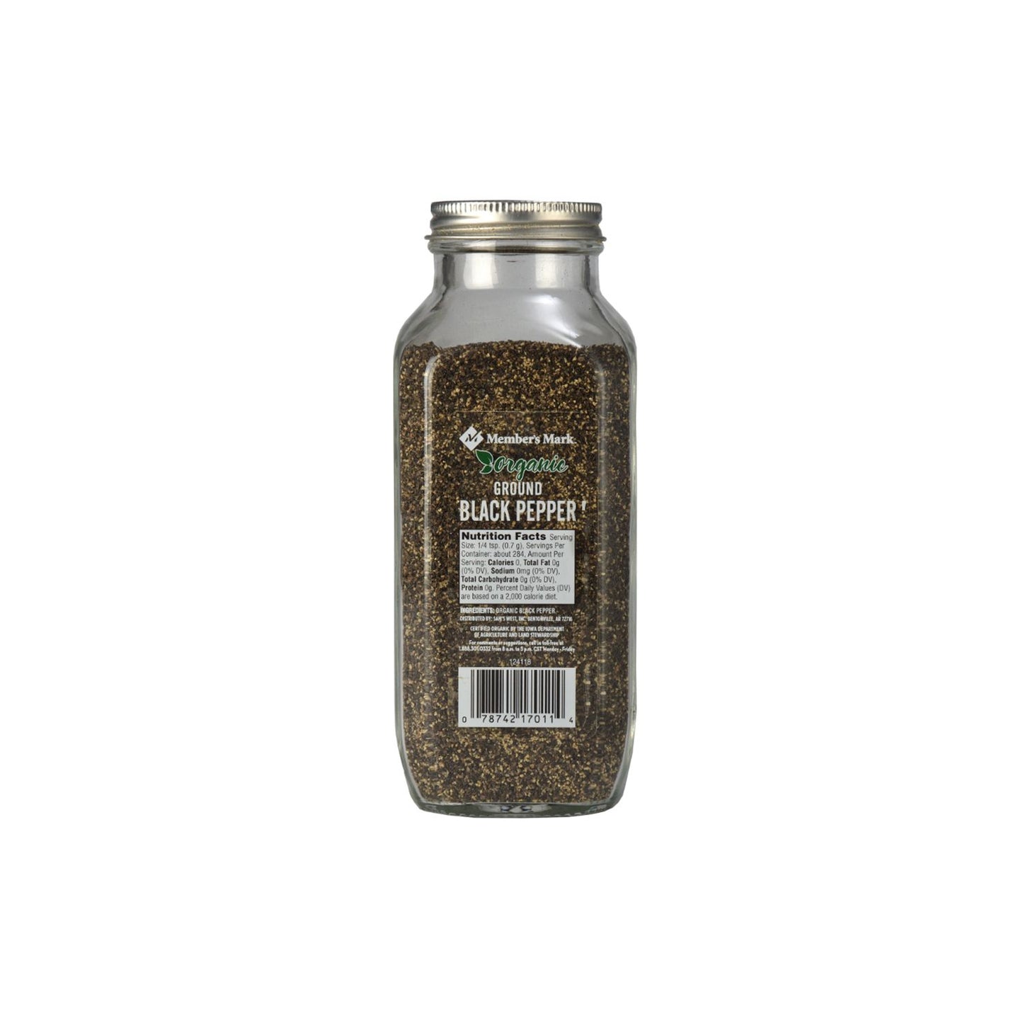 Organic Ground Black Pepper (7 oz.)