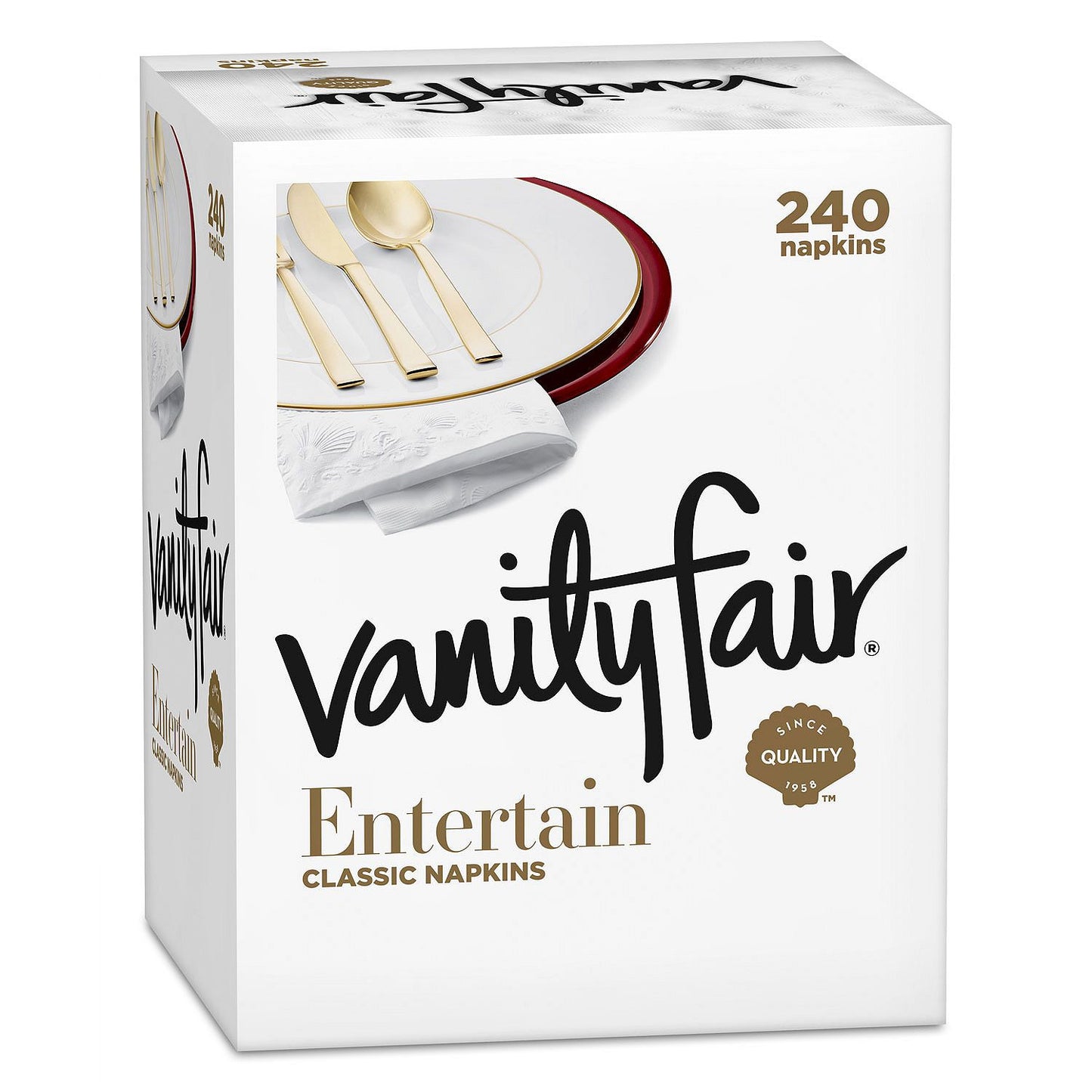 Vanity Fair Premium Impressions Napkin, 3-Ply (240 Napkins)>