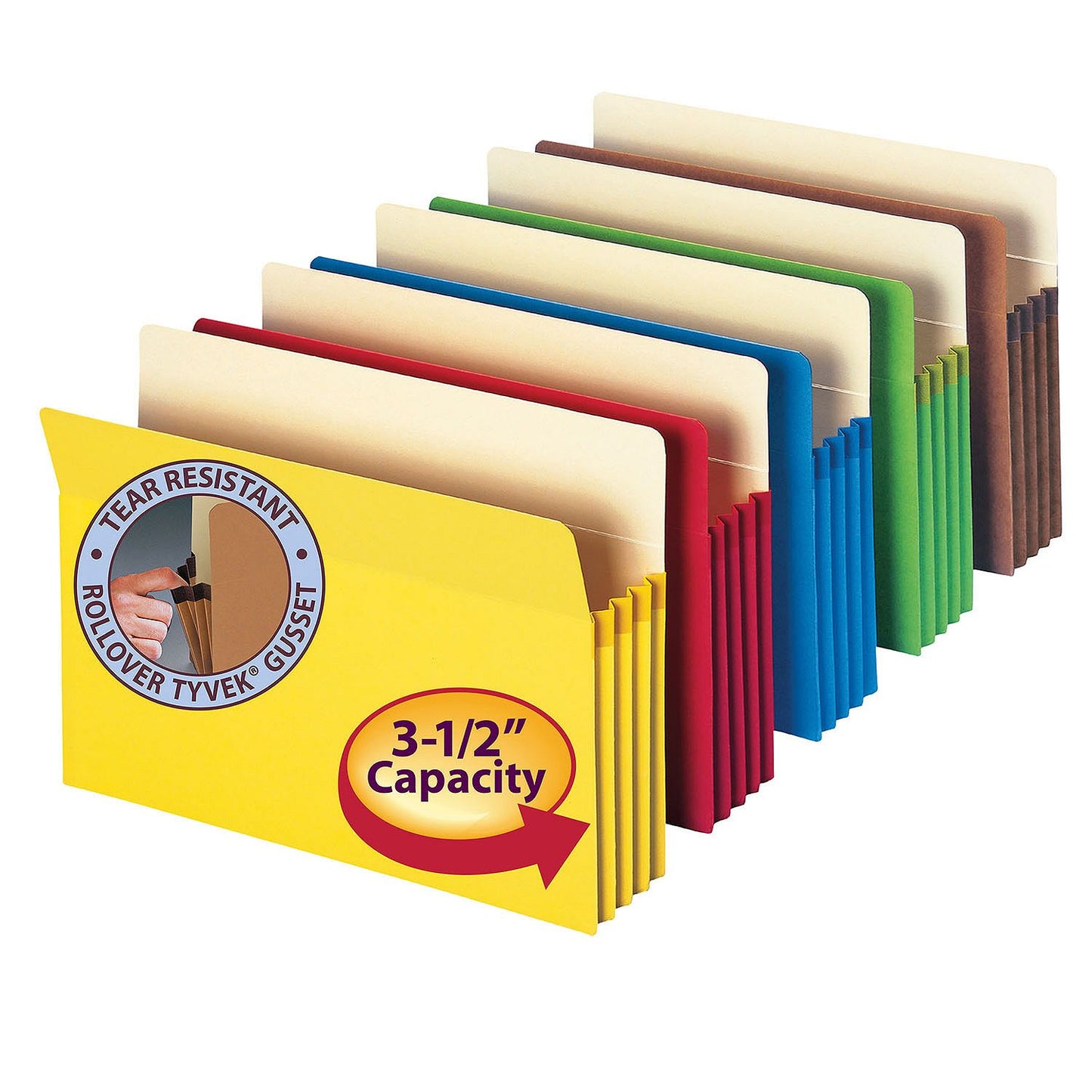 Smead File Pockets, 3-1/2" Expansion, Letter Size (10 pk.)