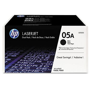 HP 05A Original Laser Jet Toner Cartridge, Black, Select Type (2,300 Page Yield)