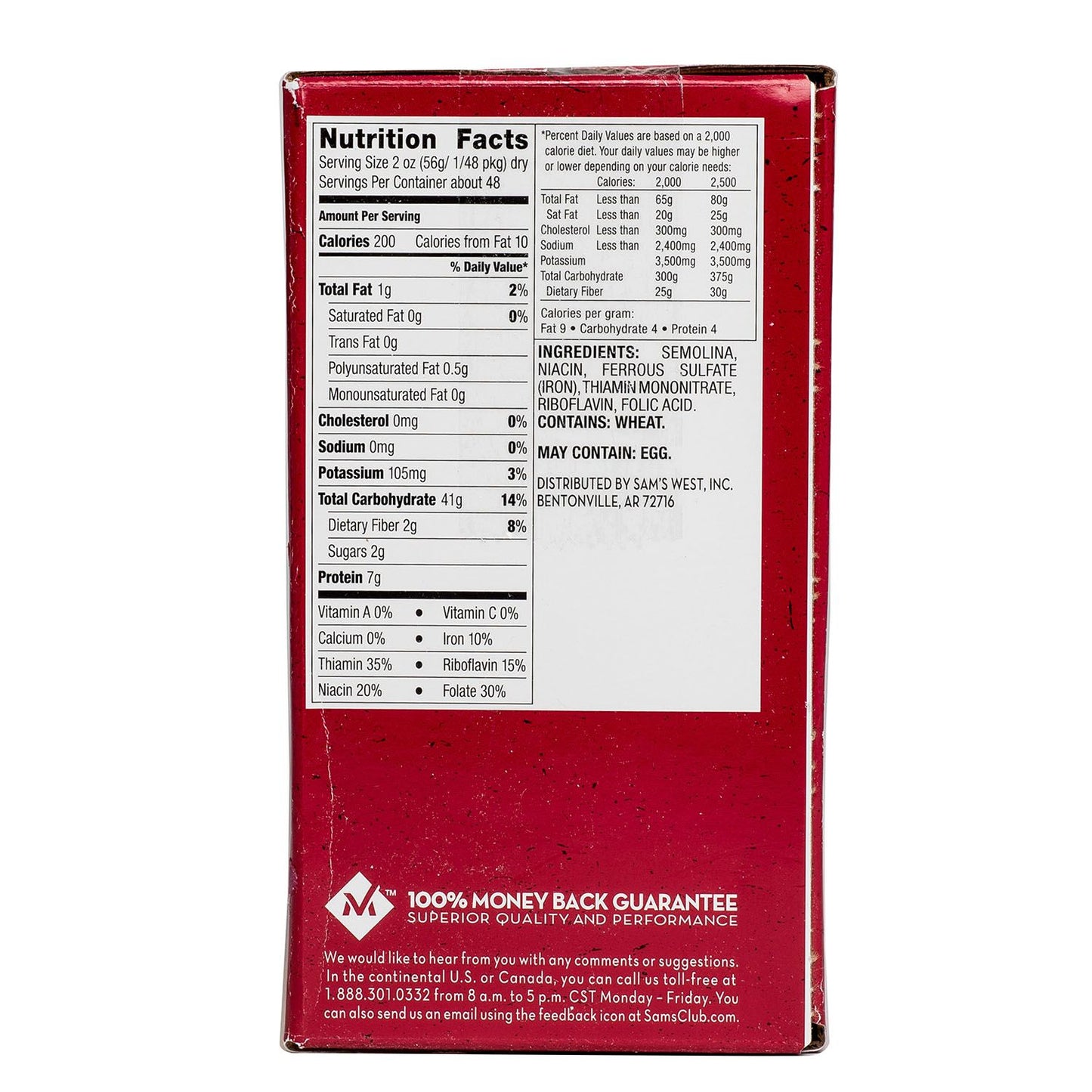 Spaghetti Pantry Pack (1 lb. ea, 6 ct.)