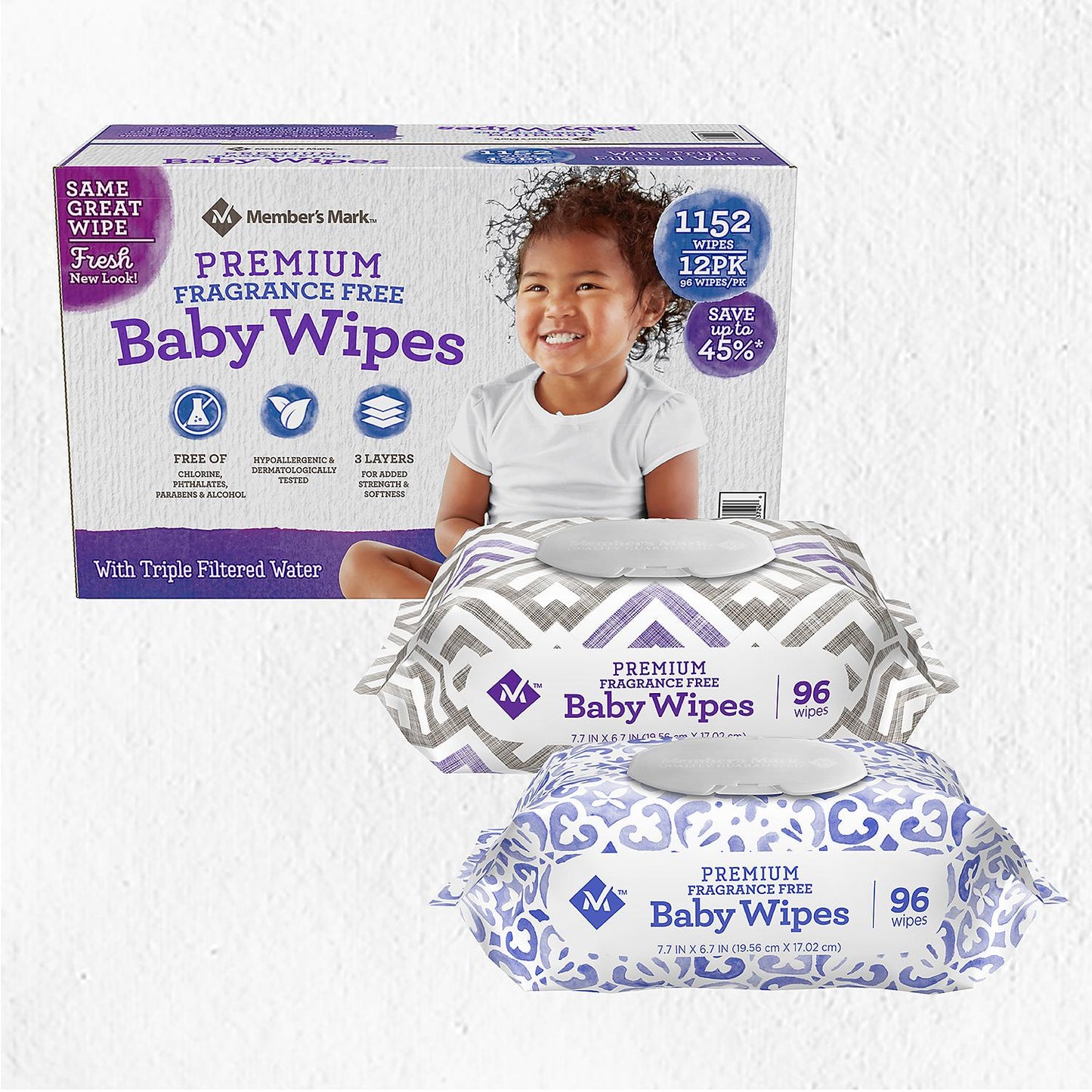 Premium Fragrance Free Baby Wipes (1152 ct.)