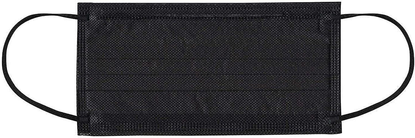 FLTR General Use Face Mask, 75Disposable Masks (75, Black)