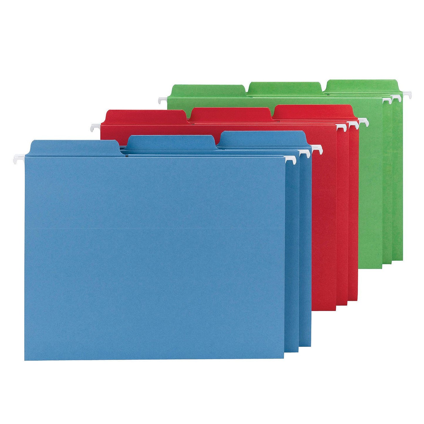 Smead 1/3 Cut Assorted Position FasTab® Hanging File Folder, Letter, Assorted Colors, 30ct.