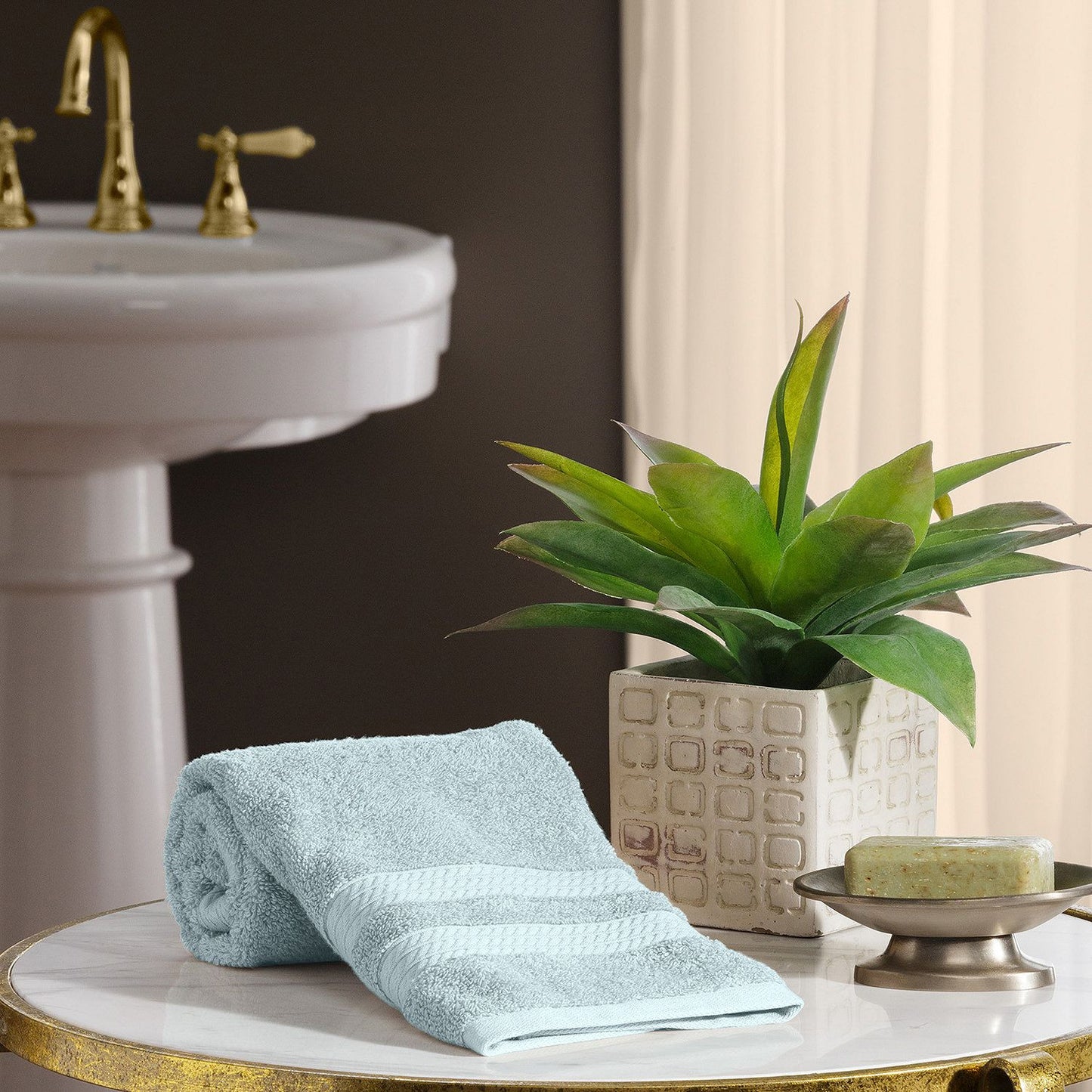 Hotel Luxury Reserve Collection 100% Cotton Luxury Hand Towel 16" x 30" (Assorted Colors)
