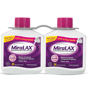 Miralax Twin Pack (2 Bottles x 34 Doses)