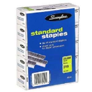 Swingline Standard Staples - 5 Boxes of 5,000 Staples
