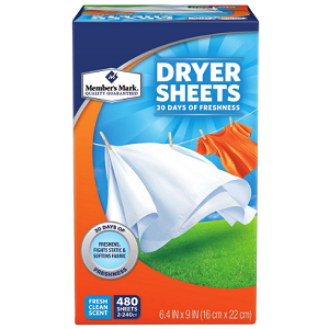 Member's Mark Fabric Softener Dryer Sheets (480 ct.)