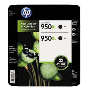 HP 950XL High Yield Original Ink Cartridge, Black (2 pk., 2,300 Page Yield)