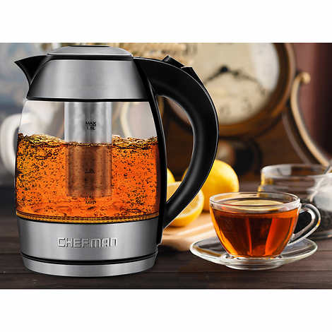 Chefman 1.8L Digital Precision Electric Kettle with Tea Infuser