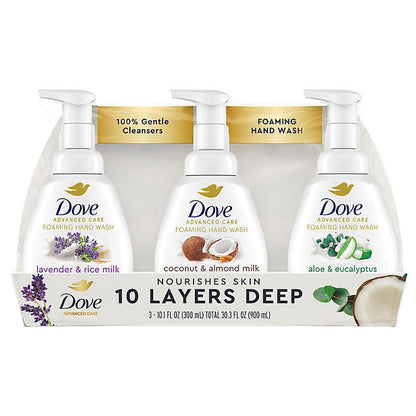 Dove Liquid Foam Hand Wash Variety Pack (10.1 fl. oz., 3 pk.)